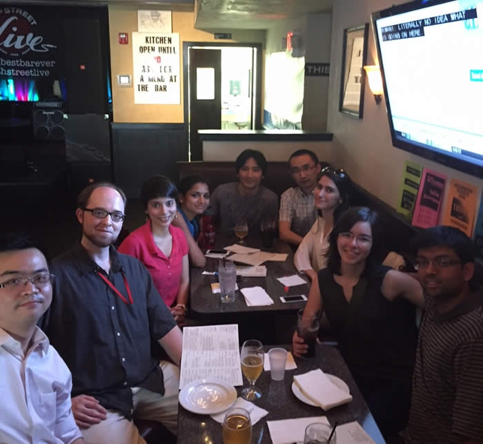 Celebrating Xin's advancement to the Ph.D. Candidate stage, June 24, 2015